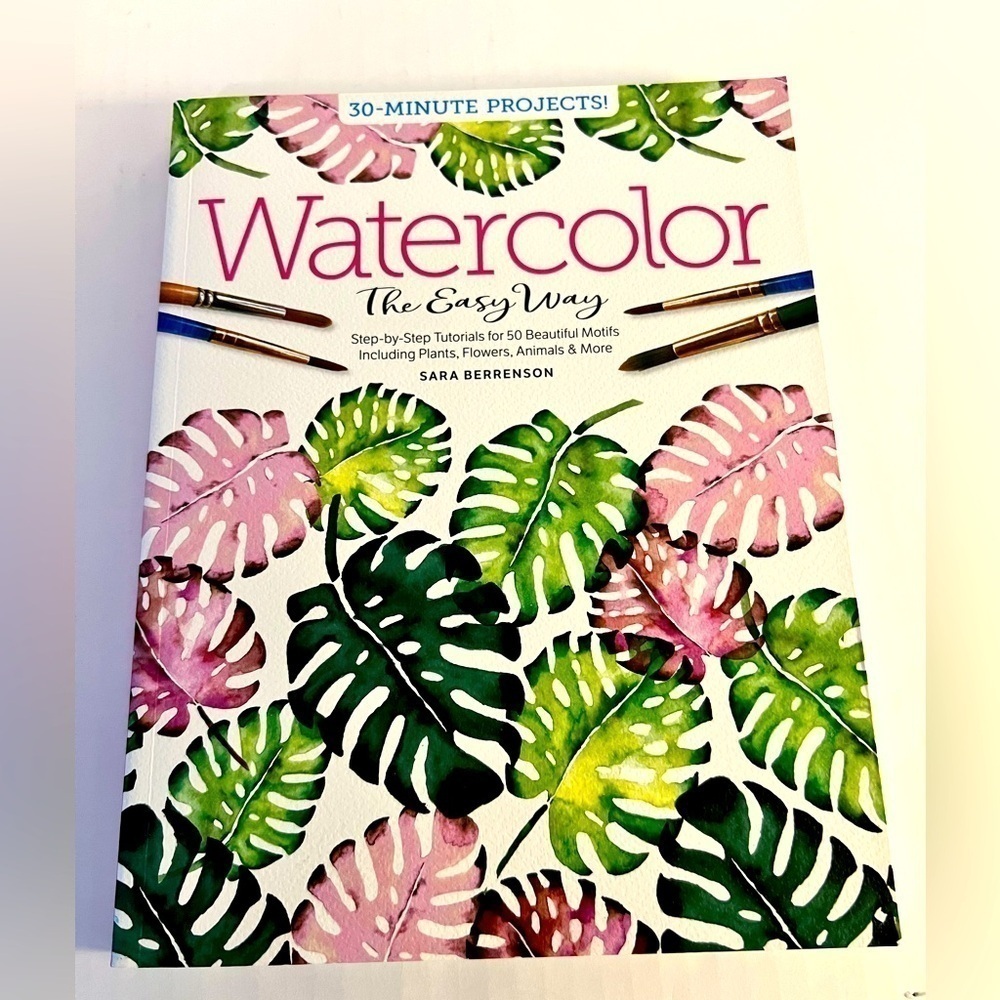 Watercolor The Easy Way paperback painting book